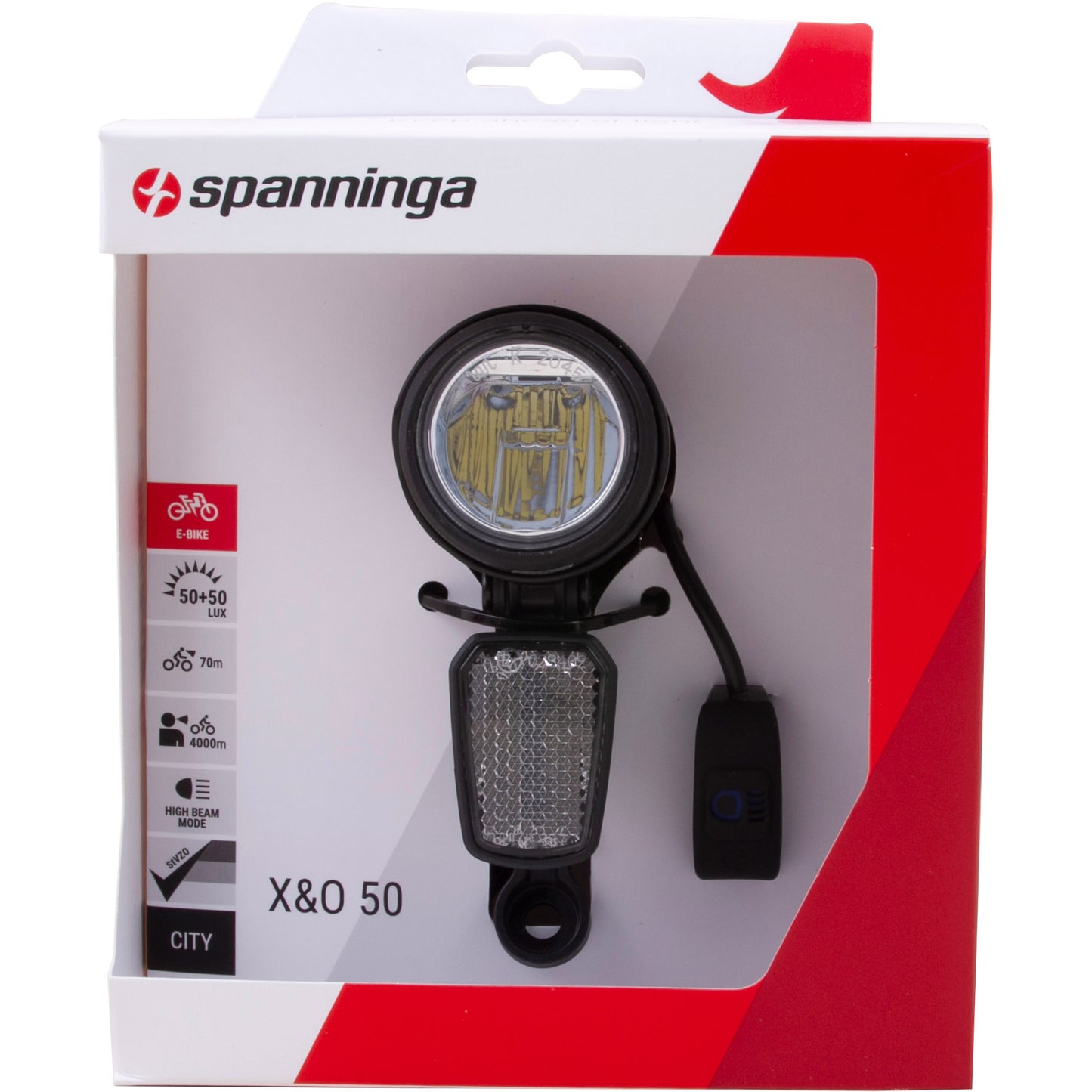 Spanninga koplamp x o 50 xeaftc 6-36v e-bike