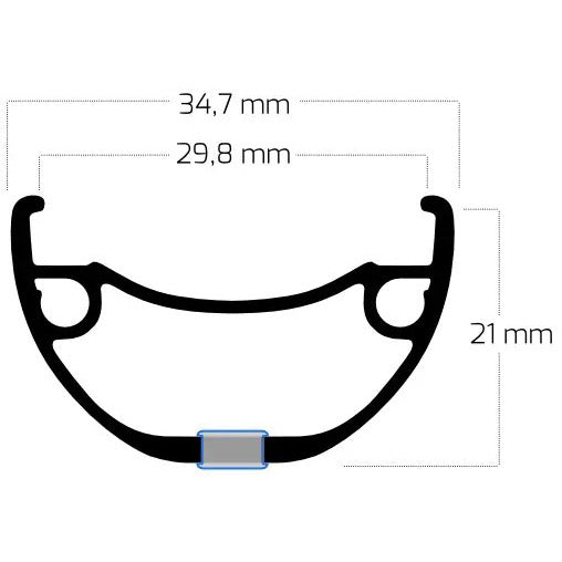 Bobike ryde velg rival 30 28 622 32g 14g disc alu zwart