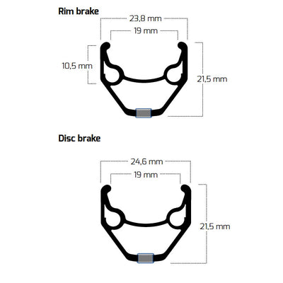 Bobike ryde velg zac 2000 28 622 36g 14g cnc alu zwart