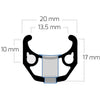 Ryde velg rigida chrina 28 622 36g cnc alu zwart