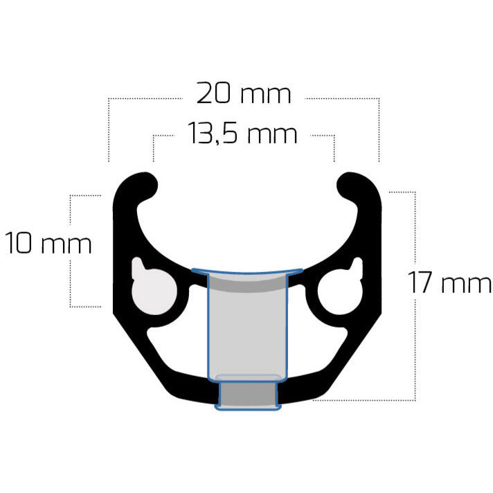 Bobike ryde velg rigida chrina 28 622 36g cnc alu zwart