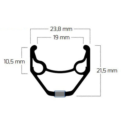 Bobike ryde velg zac 2000 26 559 36g 14g cnc alu zilver
