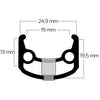 Ryde velg sputnik 28 622 36g 14g cnc zwart