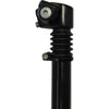 geveerde zadelpen ATB , 2 bouts bevestiging. 27.2 zwart 300mm