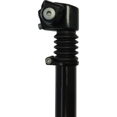 geveerde zadelpen ATB , 2 bouts bevestiging. 27.2 zwart 300mm