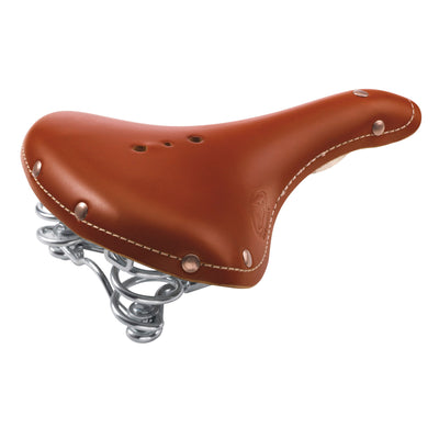 Selle Monte Grappa Zadel m veer Old Frontiers leer cognac