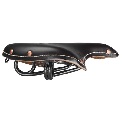 Selle Monte Grappa Zadel Old Frontiers leer zwart