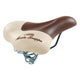 Monte grappa zadel fashion met veer d-bruin cream