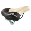 Selle Monte Grappa Zadel Fashion met veer cream zwart