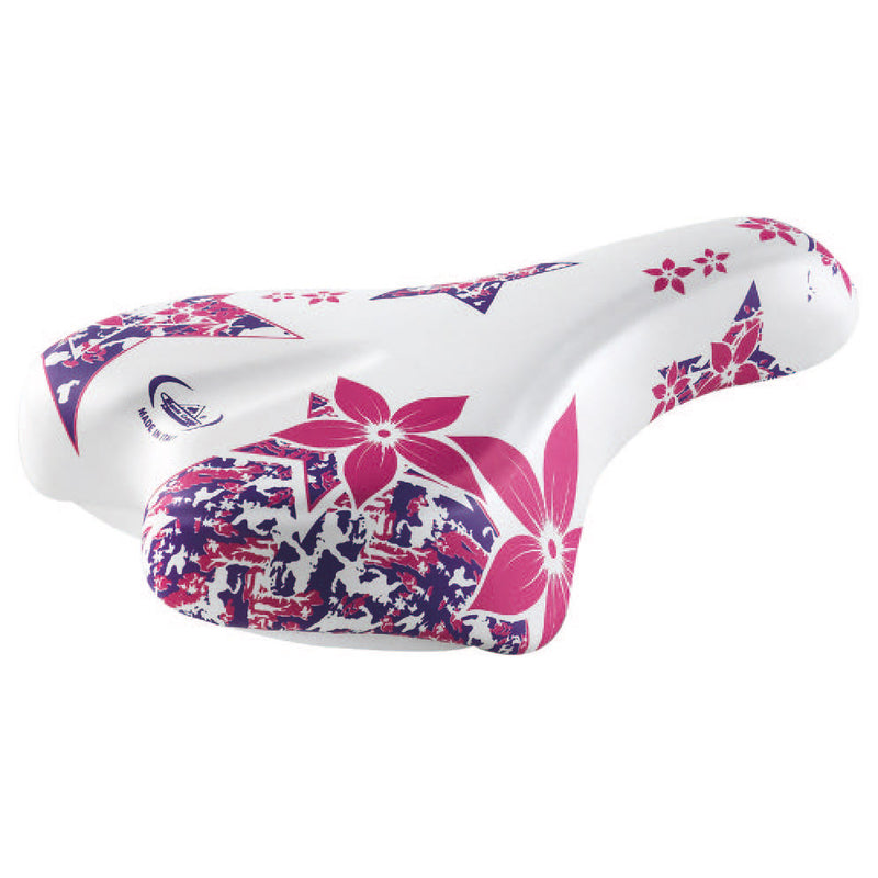 Selle monte grappa monte grappa kinderzadel magic 16-20 wit roze