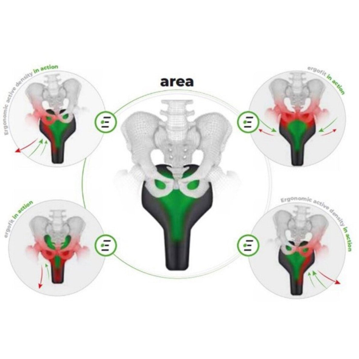 Zadel Selle Bassano Modular Ergo E-City Zwart
