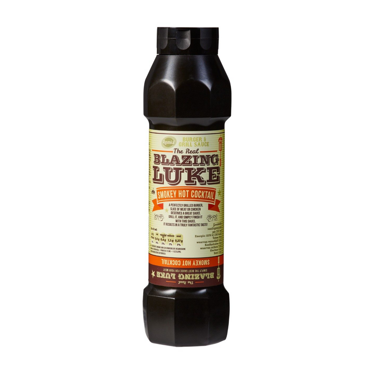 Remia burger grill sauce blazing luke smokey hot cocktail (800ml)
