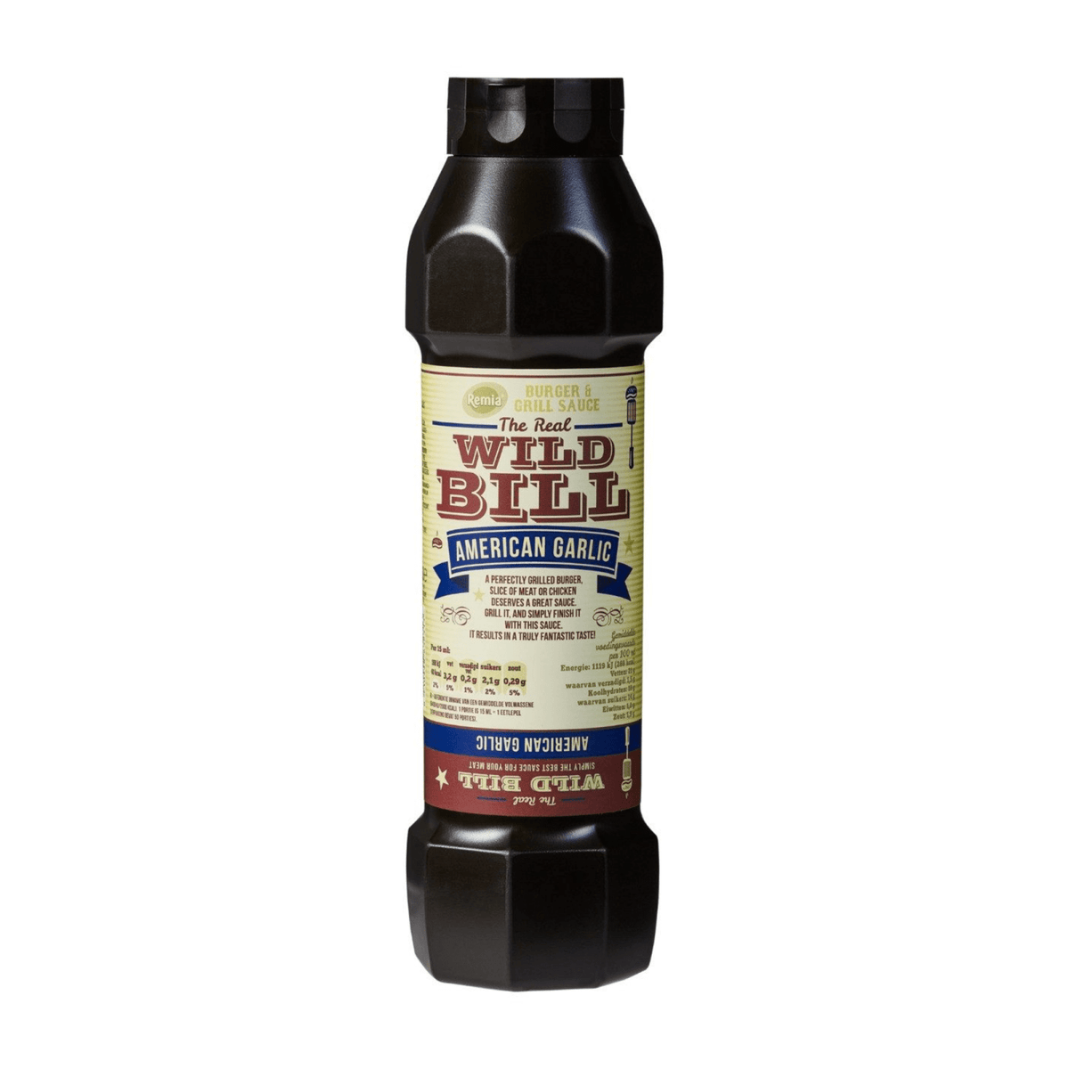 Remia wild bill burger grill saus american garlic (750ml)