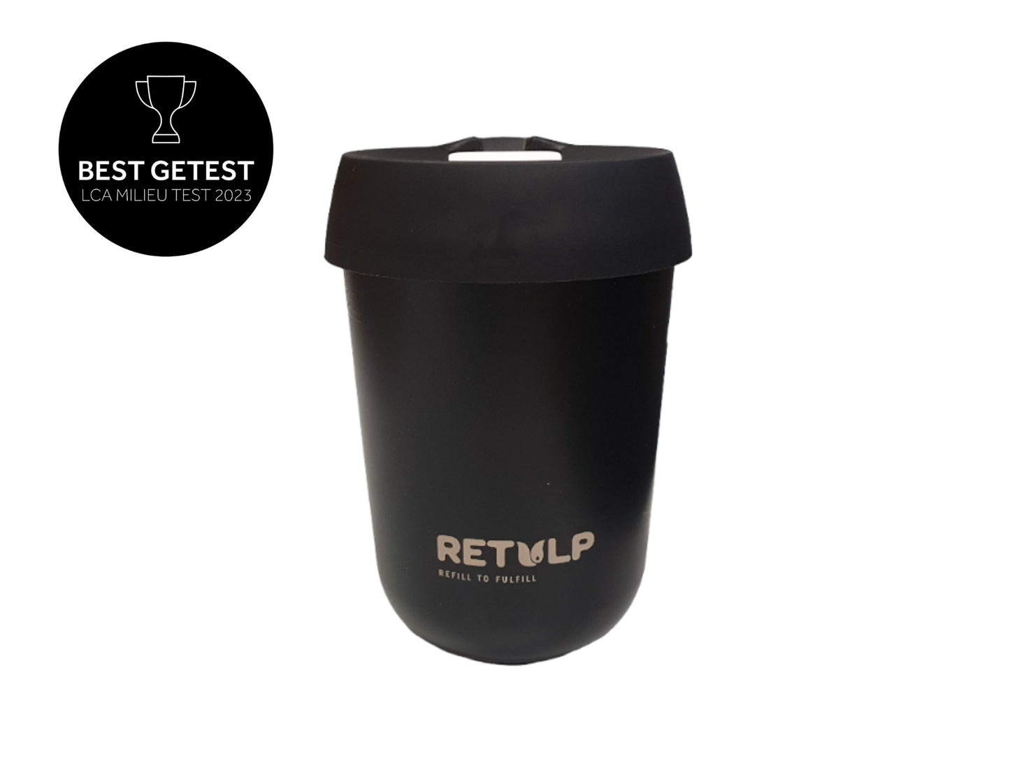 Retulp koffiebeker - zwart - night black