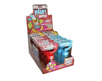 Funny candy rolling paint dipper pop (12 stuks)
