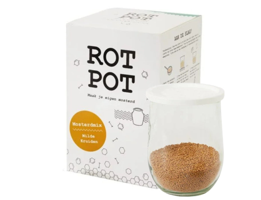 Rotpot fermentatie set - mosterd kruiden