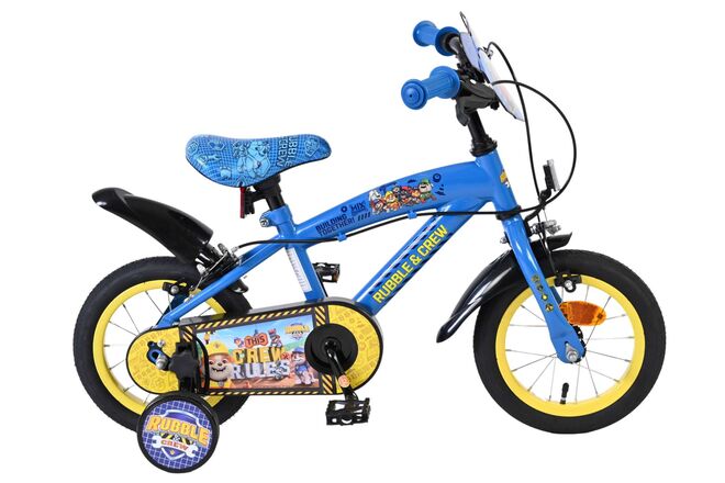 Rubble crew - kinderfiets - jongens - 12 inch - blauw - twee handremmen
