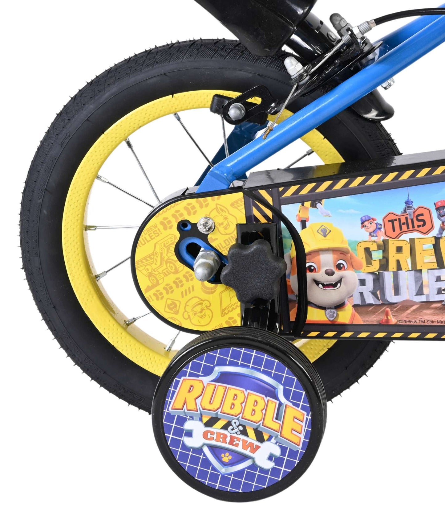 Rubble crew - kinderfiets - jongens - 12 inch - blauw - twee handremmen