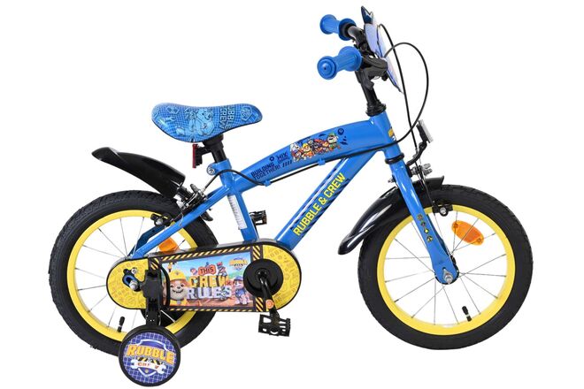 Rubble crew kinderfiets - jongens - 14 inch - blauw - twee handremmen
