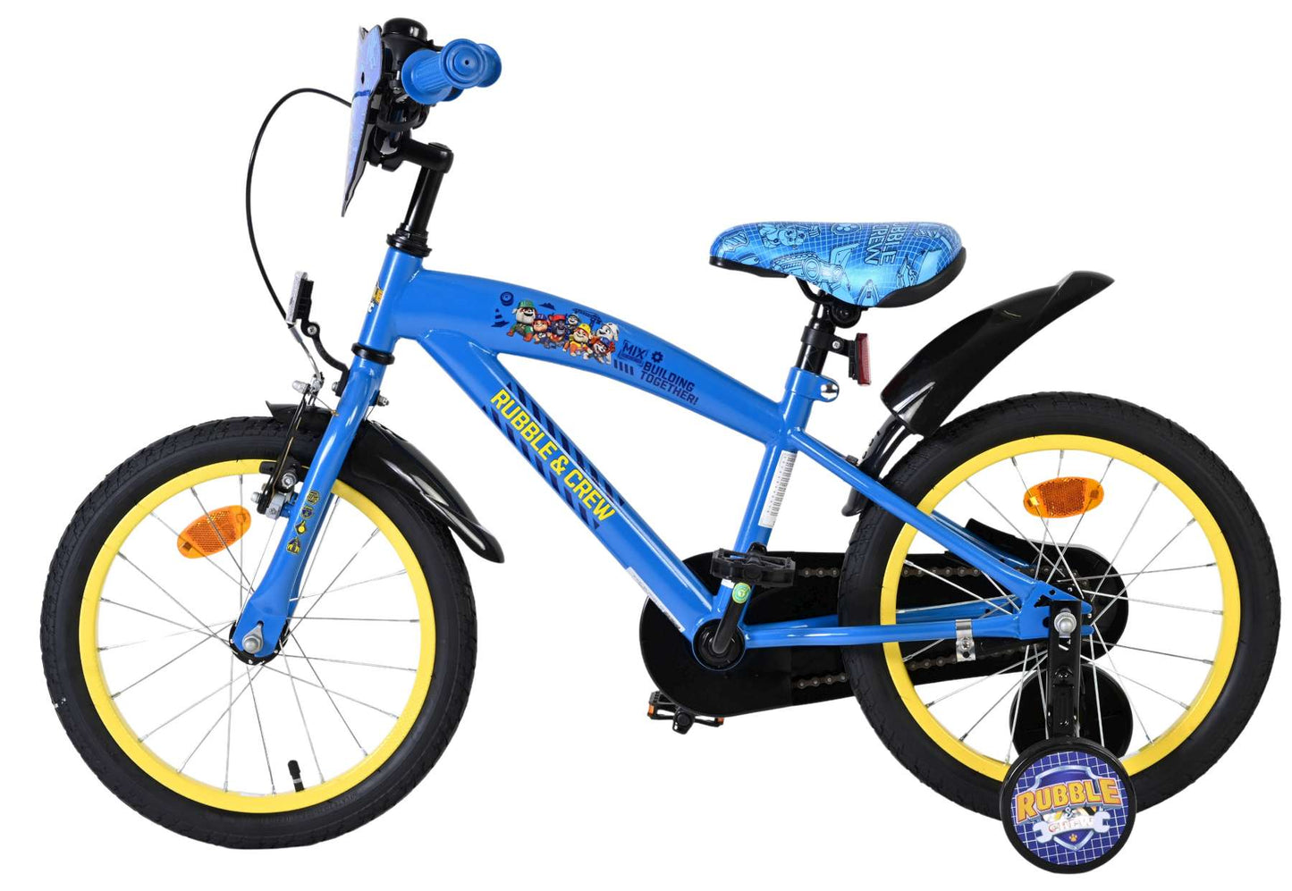 Rubble crew kinderfiets - jongens - 16 inch - blauw