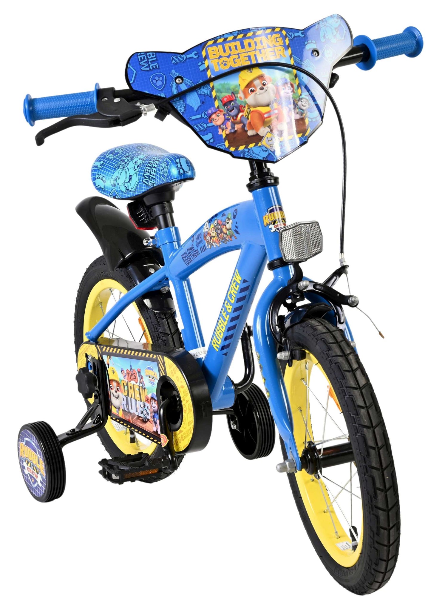 Rubble crew - kinderfiets - jongens - 14 inch - blauw