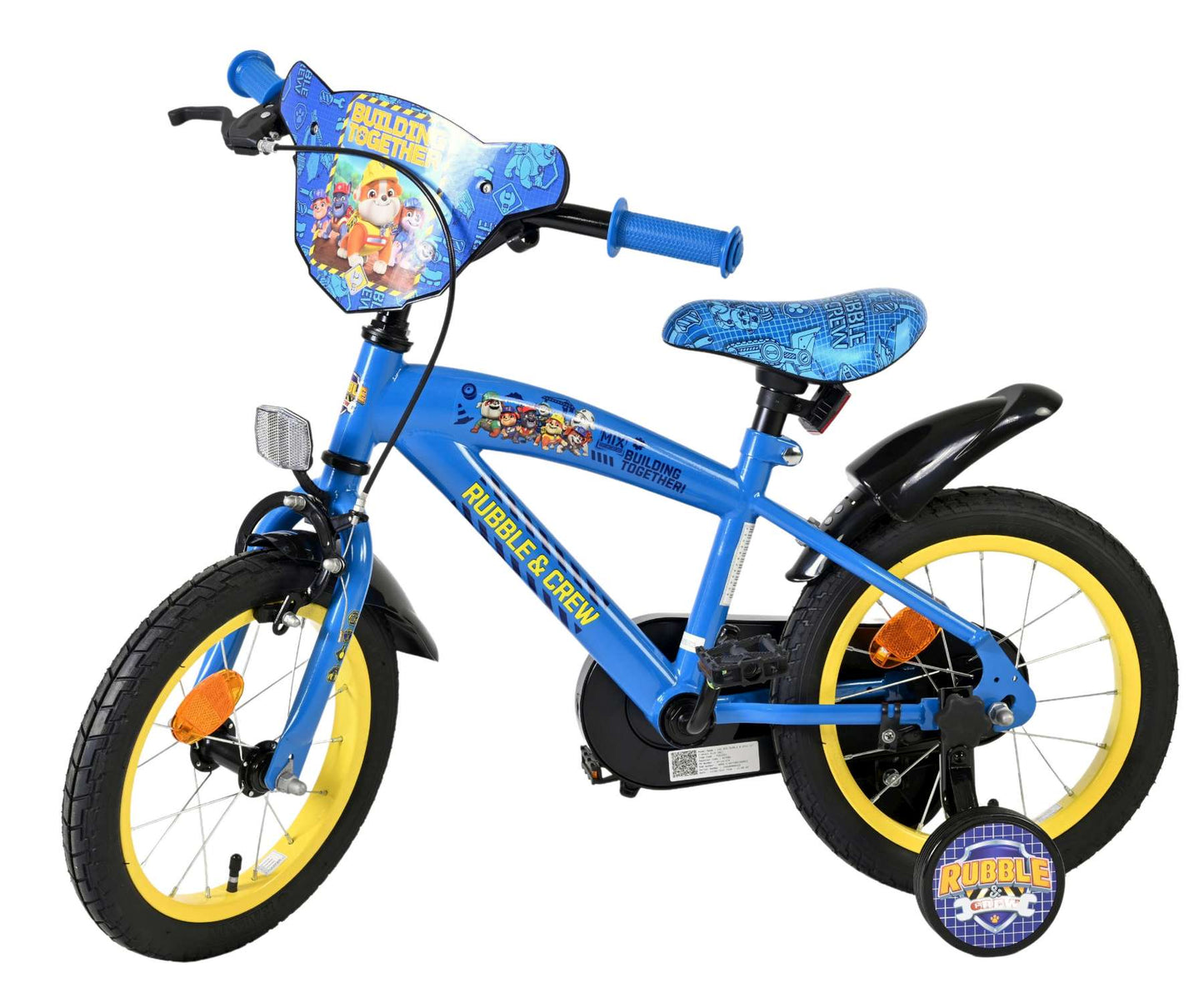 Rubble crew - kinderfiets - jongens - 14 inch - blauw