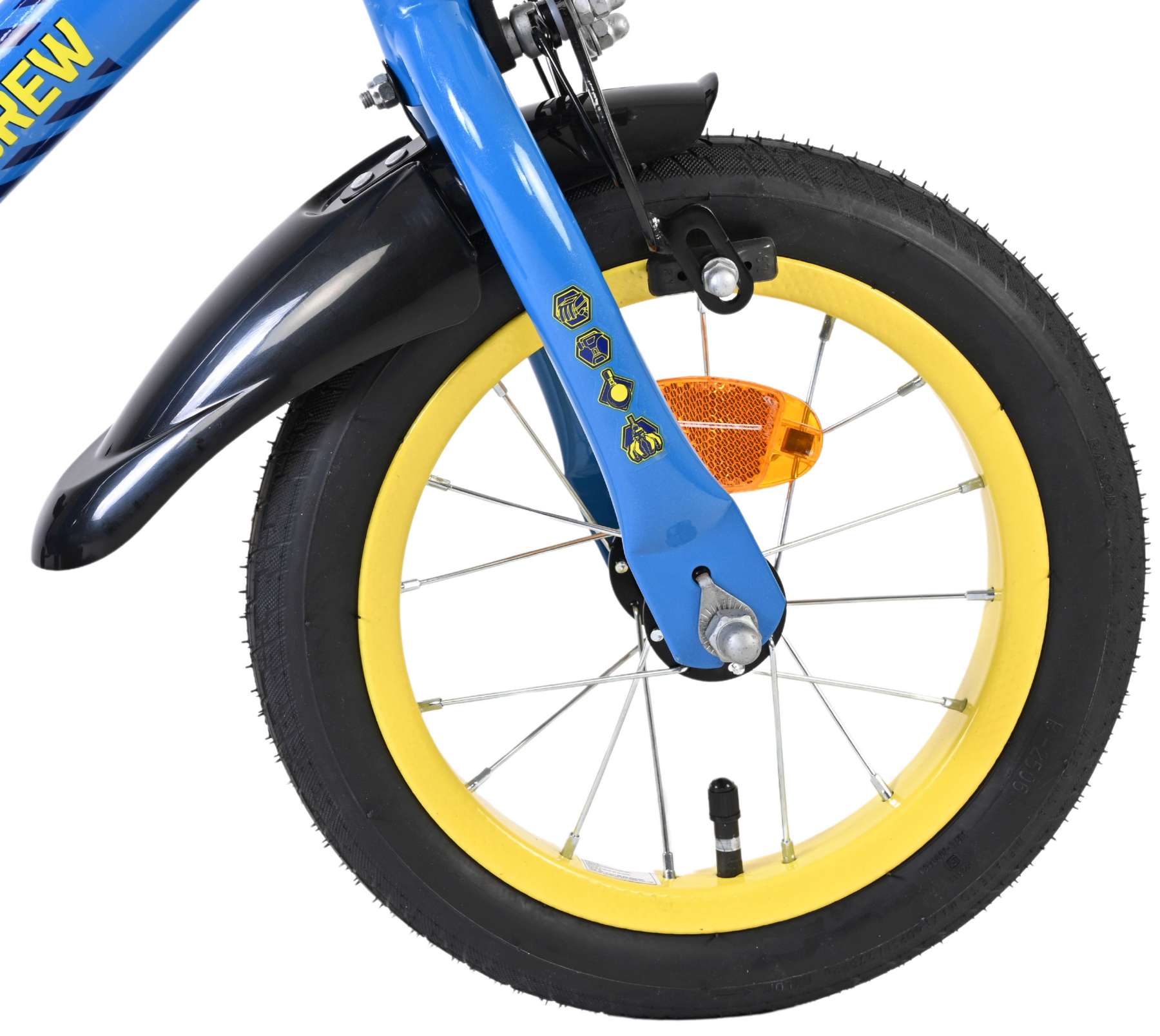 Volare paw patrol rubble en crew fiets 12 blauw 41204