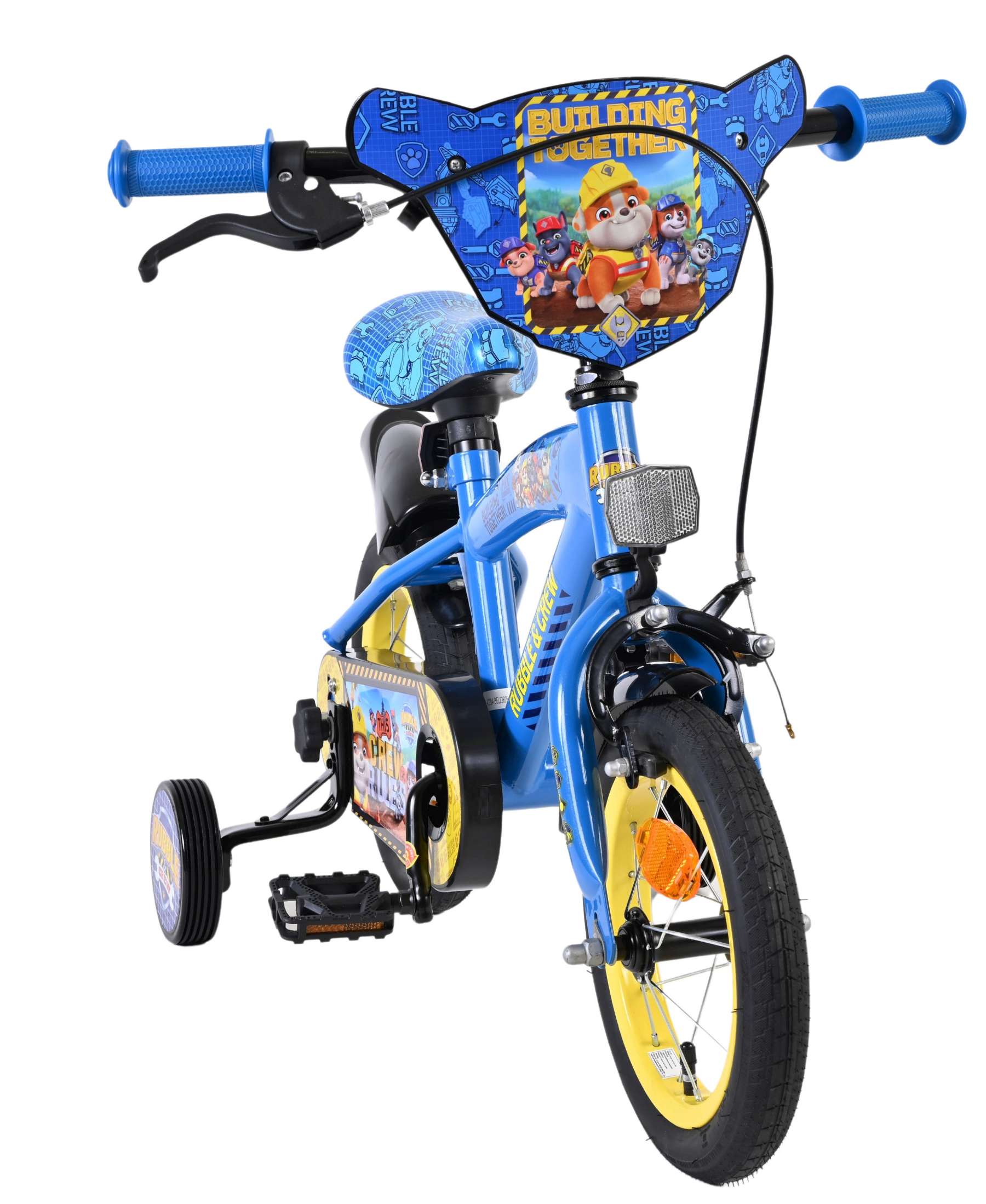 Volare paw patrol rubble en crew fiets 12 blauw 41204