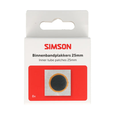 Simson binnenbandpleisters 25mm 8st
