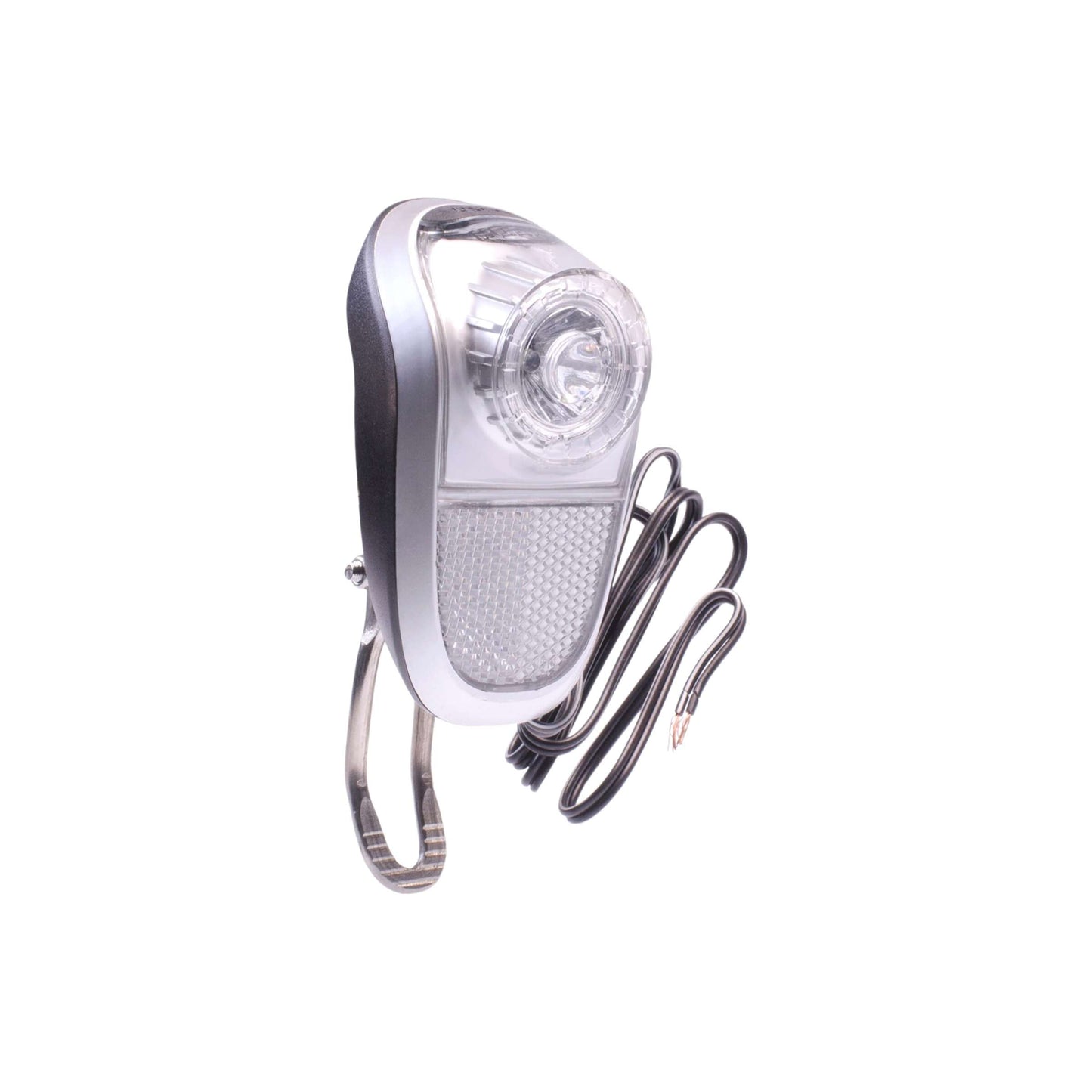 Simson voorvorkkoplamp LED zwart naafdynamo op kaart