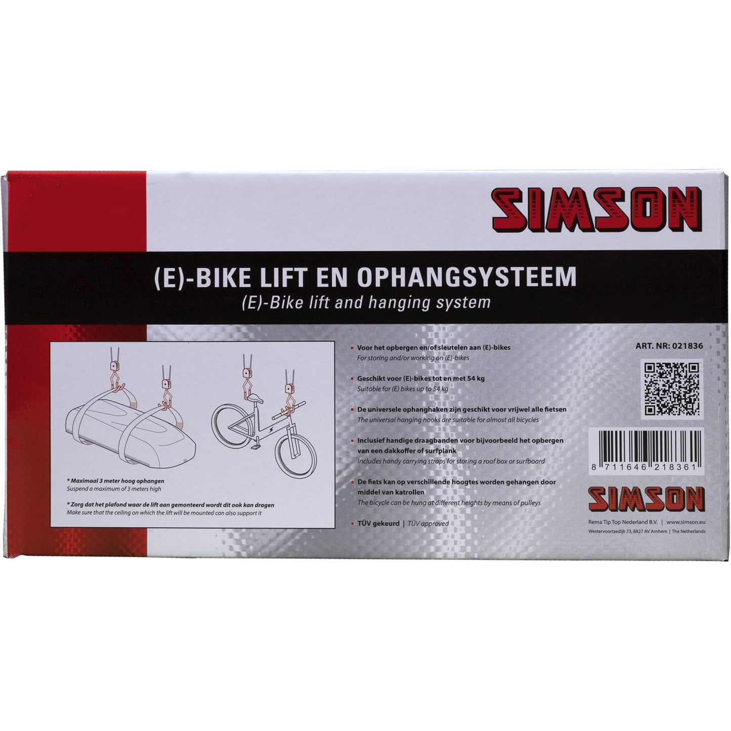 Simson fiets-lift zwaar (e-bike)