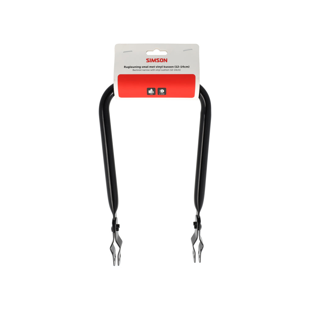 Rema tip top nederland b.v. simson rugleuning smal met vinyl rugkussen zwart