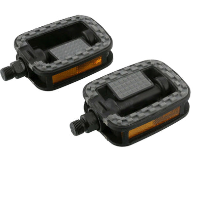 pedalen set Metropool 9 16 inch grijs zwart