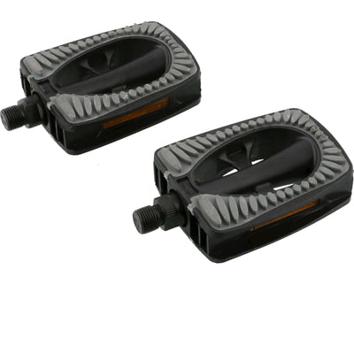 pedalen set Metropool Comfort 9 16 inch grijs zwart