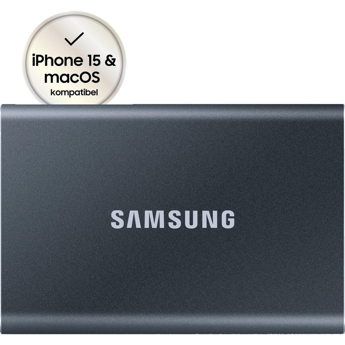 Samsung portable t7, 2 tb externe ssd (blauw, mu-pc2t0h ww, usb-a 3.2 (10 gbit s))