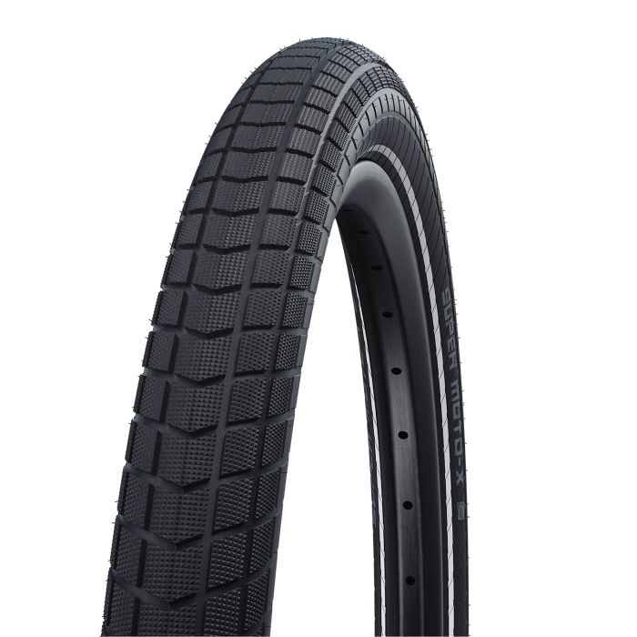 Schwalbe motion super moto-x - wired - addix green - dd - raceguard - 27.5x2.80 - black