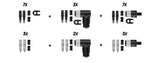 Schwalbe benelux b.v. schwalbe ventiel conversiekit clik sv-scv dv-scv 25-delig - afbeelding 1