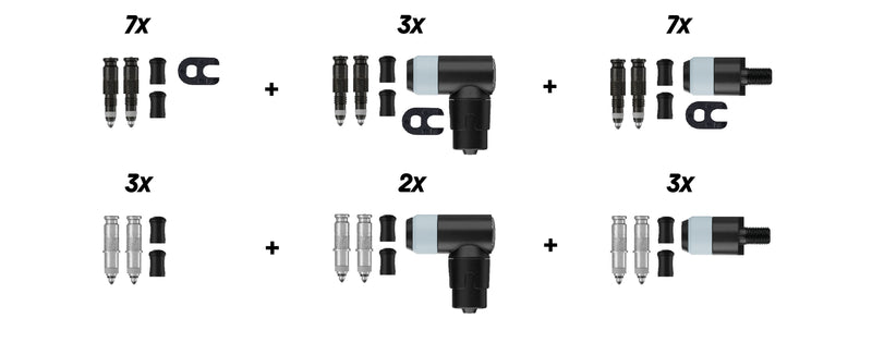 Schwalbe benelux b.v. schwalbe ventiel conversiekit clik sv-scv dv-scv 25-delig