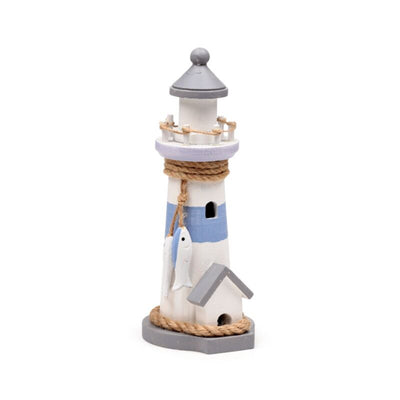 Strandsouvenir - vuurtoren wit vis
