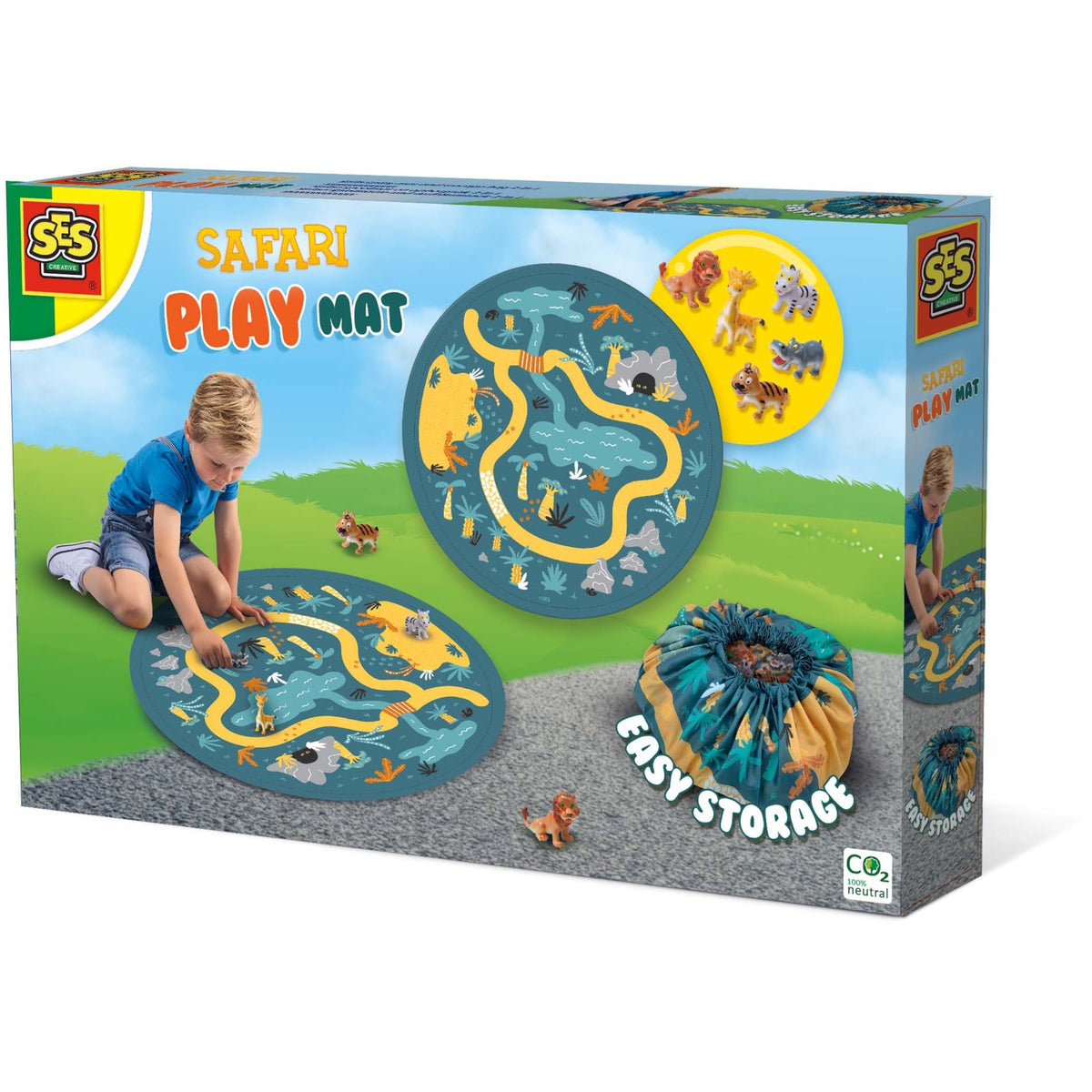SES Creative SES Speelmat en opbergzak 2-in-1