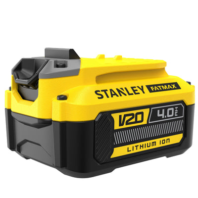 Stanley fatmax v20 18v 4.0ah lithium-ion accu oplaadbare batterij (geel zwart)