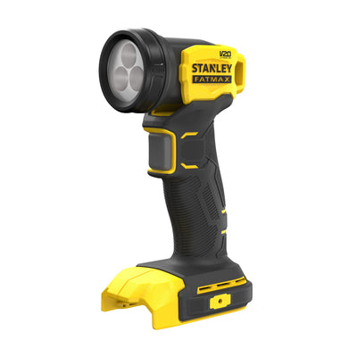 Stanley fatmax v20 18v led lamp met draaibare kop werklamp (geel zwart, accu en oplader niet inbegrepen)