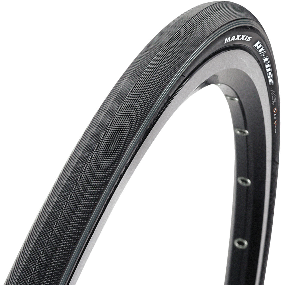 Maxxis vouwband re-fuse 32-622 carbon fiber 60tpi zwart bruin
