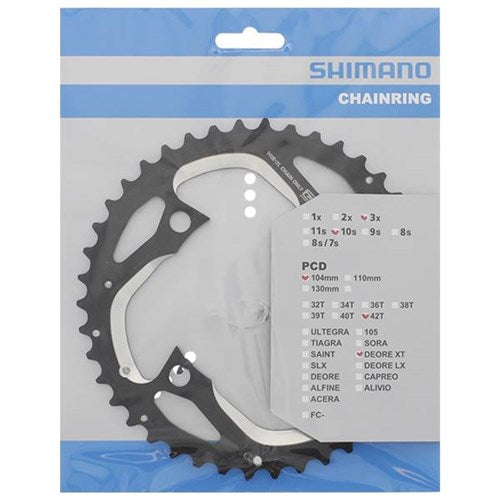 Shimano kettingblad XT 10V 4-arm FCM-780 Y1MM98110 42T