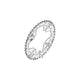 Shimano blad 44t 9v staal 104 zwart y1rv98040