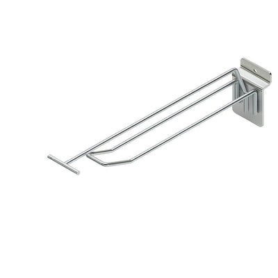 Lamelhaak dubbel d. 200 mm ø4 vv pendel glans verzinkt