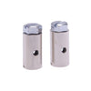 schroefnippels 15 x 8 mm zilver 2 stuks