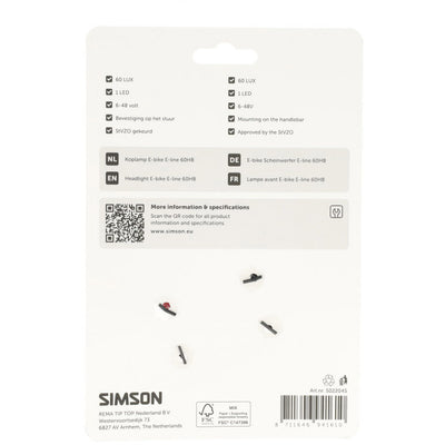 Simson koplamp aurora e-line 60hb