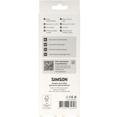 Simson ketting voor nexus naafversnelling