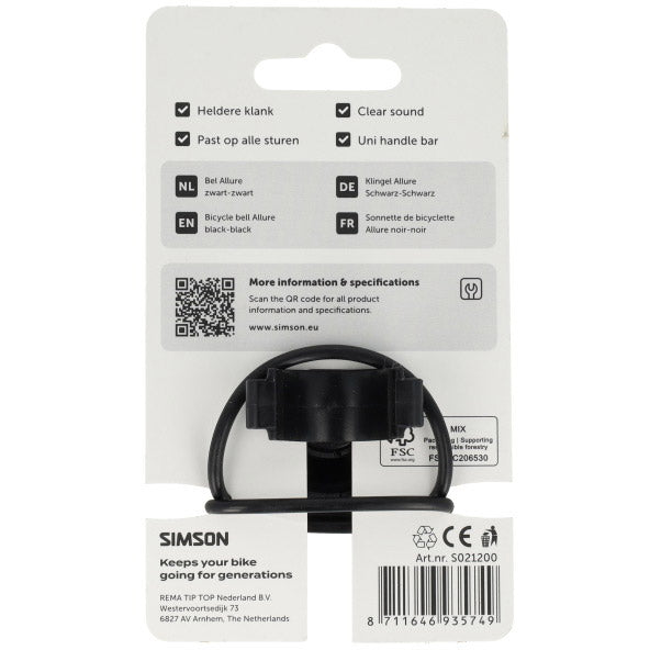 Simson bel allure zwart